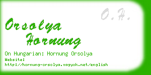 orsolya hornung business card